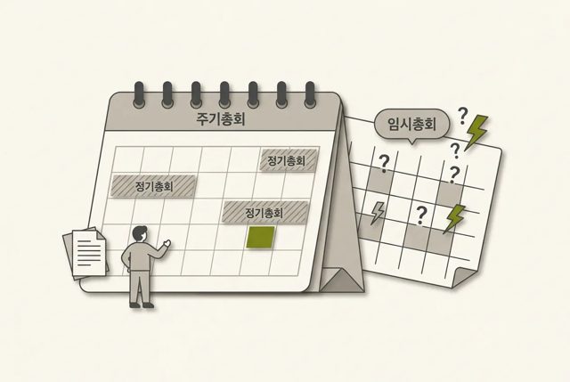 주주총회, 언제 누가 소집하나요? — AI로 만든 그림