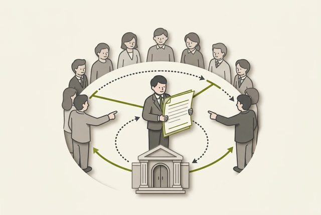 왜 대표가 마음대로 결정 못할까? — AI로 만든 그림